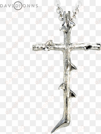 thorn crucifix pendant - cross