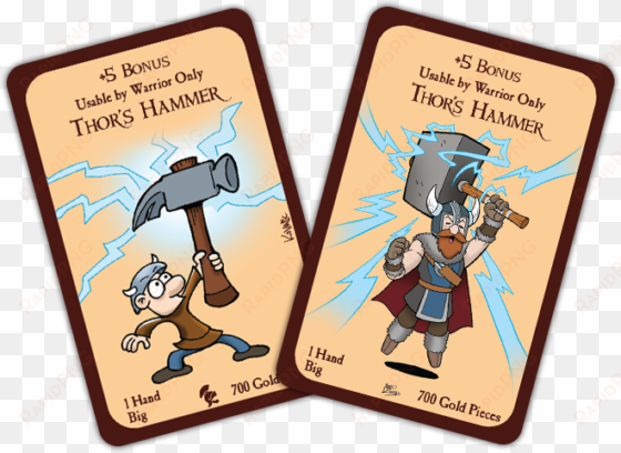 thor's hammer card by john kovalic and mike luckas - munchkin legends