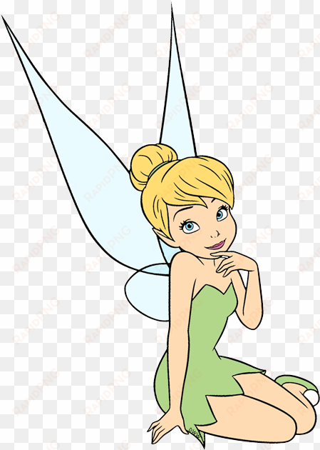 thoughtful tinker bell - cartoon