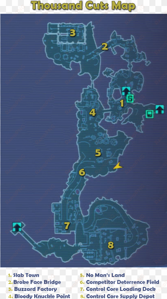 thousand cuts map borderlands 2