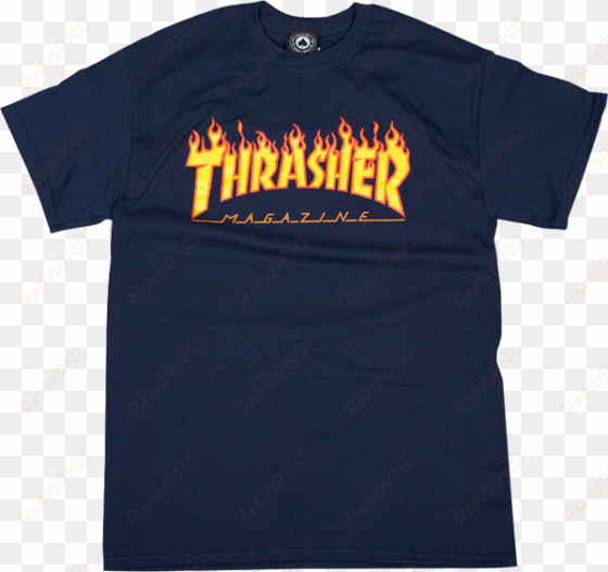 thrasher magazine flame logo t-shirt - thrasher mag t shirt pink