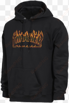 thrasher richter mens hoodie - quiksilver big logo