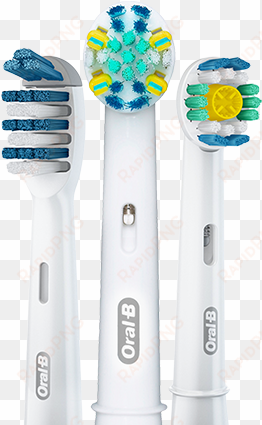 three of the brush heads that are compatible with the - oral b oral-b sensitive replacement head 4 unds