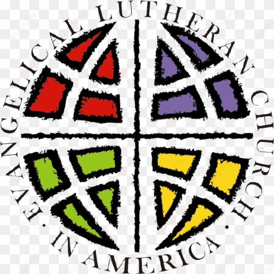 through jesus christ, studying the word of god, living - evangelical lutheran church logo