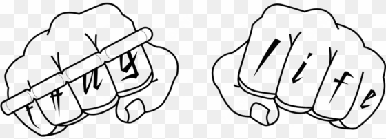 thug life fist png transparent image - thug life fist