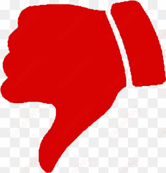 thumb signal red clip art - thumbs down red png