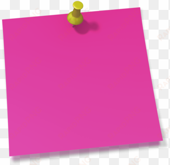 thumb tack clipart note pin - post it notes pink