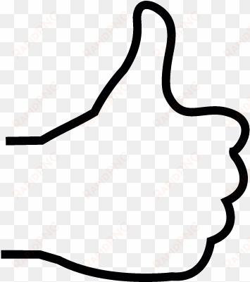 Thumbs Up, White Hand, Ios 7 Interface Symbol Vector - Transparent Thumbs Up White Hand transparent png image