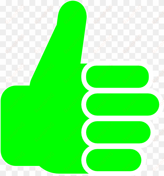 Thumbsup Clip Art At - Thumbs Up Green Icon transparent png image