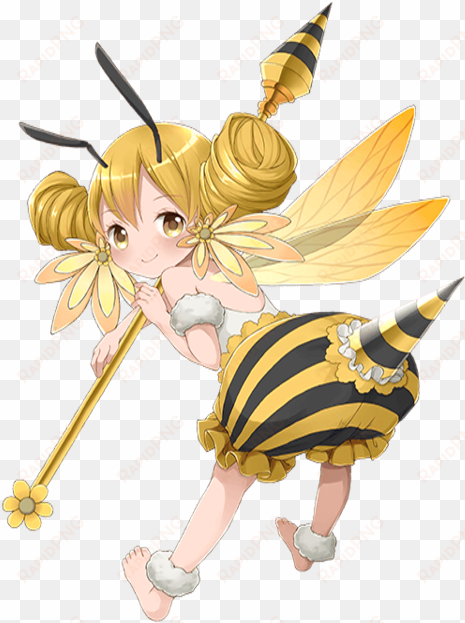 thunder bee-girl transparent - anime honey bee girl