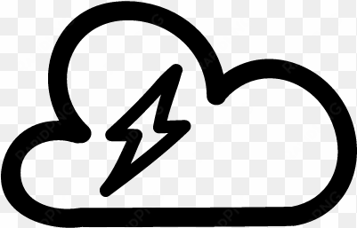 thunderstorm hand drawn weather symbol vector - symbolen onweerswolk