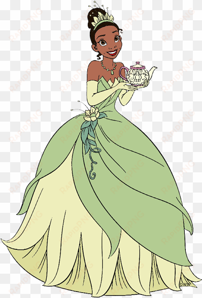 tiana holding a teapot - the princess and the frog