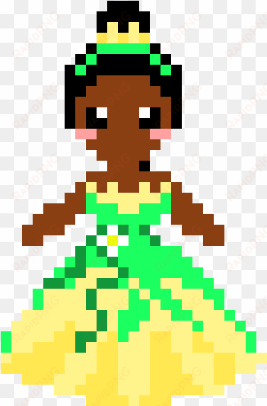 tiana - princess pattern perler beads