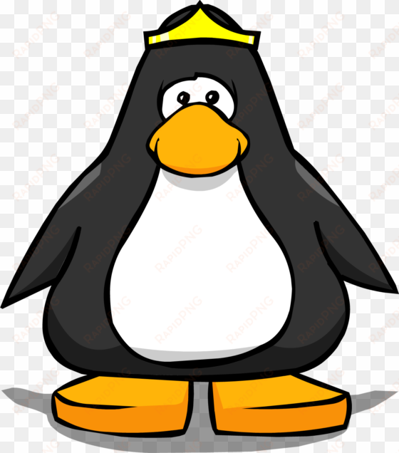 tiara on player card - penguin with a medal