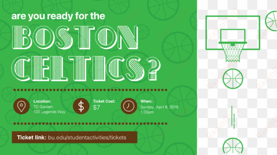 Tickets » Celtics - Graphic Design transparent png image
