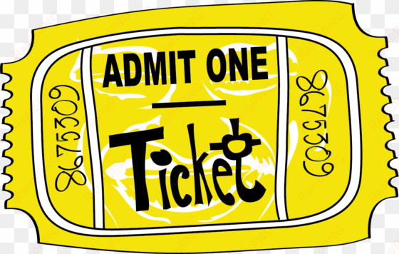 tickets clipart admit one