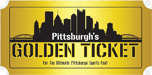 tickets for pittsburgh's golden ticket sports raffle - art print: naxart's pittsburgh city skyline, 24x16in.