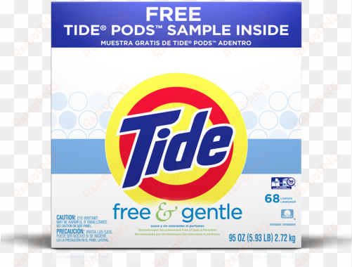 tide free & gentle laundry detergent pods - tide free gentle 40 loads