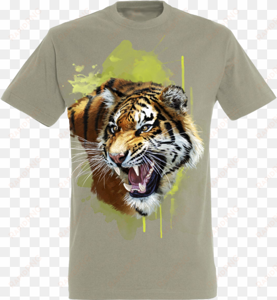 tiger head 1 teens t-shirt - t-shirt