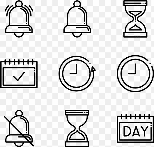 time and date elements - kitchen icon png