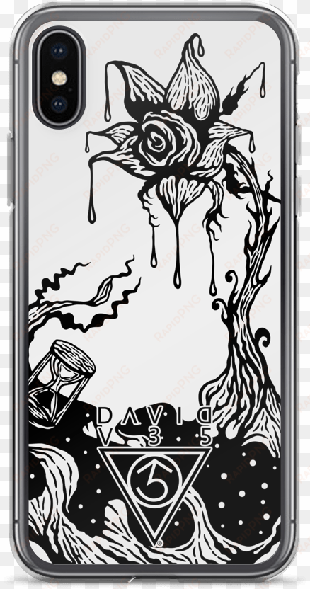 time and love iphone case black rose