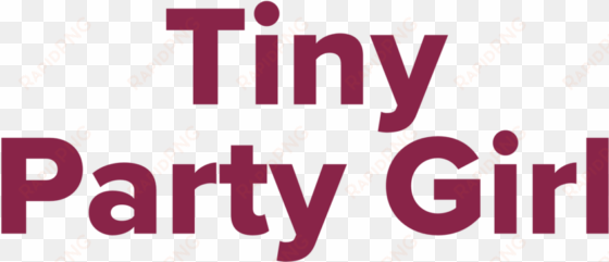 tiny party girl label