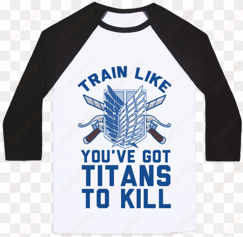 titans to kill baseball tee - attack on titans t shirt