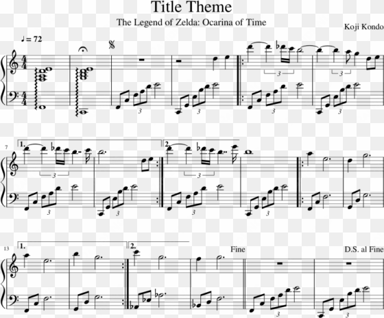 title theme sheet music composed by koji kondo 1 of - music