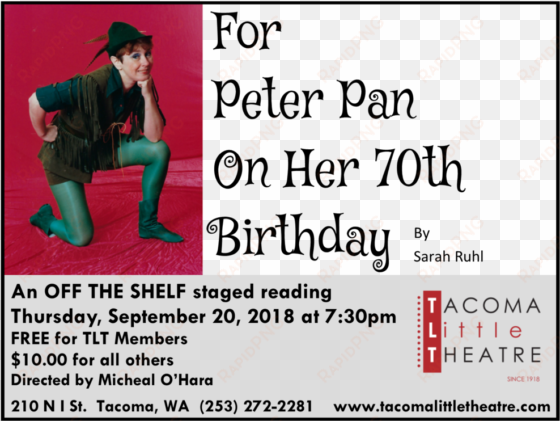 tlt for peter pan on her 70th birthday