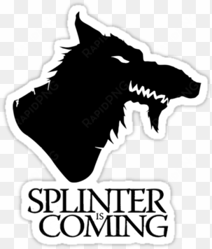 tmnt vs game of thrones splinter is coming - game of throne winter is coming logo