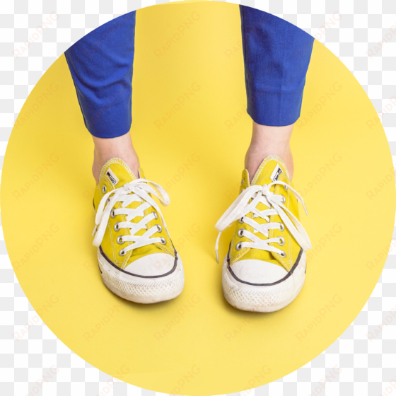 To Connect Students With Jesus, To Connect Students - Wearing Yellow Converse transparent png image