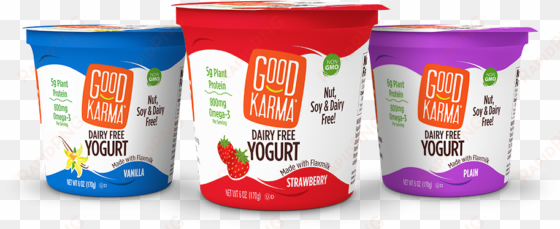 to hear about our yogurts first - good karma yogurt