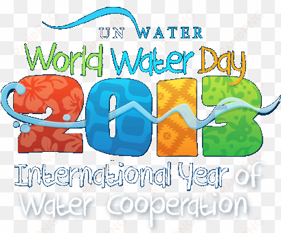 today is world water day 2013, celebrating the international - world water day