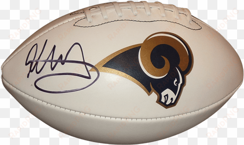 todd gurley autographed los angeles rams logo football - st louis rams