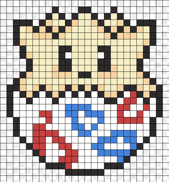 togepi v2 perler bead pattern / bead sprite - cute pixel art pokemon