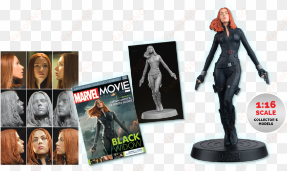 together they build into the ultimate collection of - marvel: movie figure collection #2 black widow