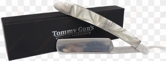 tommy gun's shave tommy guns straight razor handle - tommy gun's