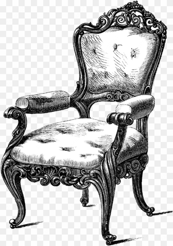 tons of free yummy vintage furniture printables to - vintage chair drawing
