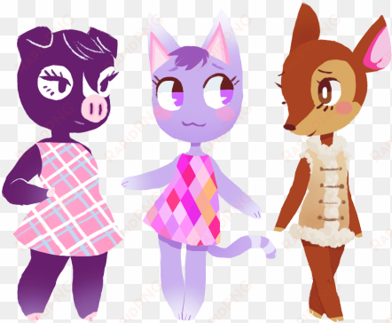 took a lil break to draw some of my favorite villagers - animal crossing