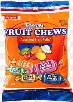 tootsie fruit chews assorted fruit rolls candy, 164g - tootsie fruit chews 164g