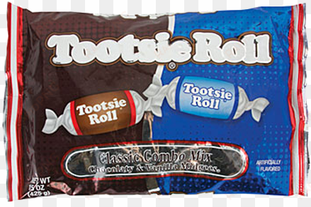 tootsie roll classic combo vanilla and chocolate midgees - vanilla tootsie rolls