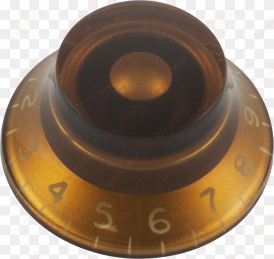 top hat, gibson style - knob - top hat, embossed numbers, gibson style - gold