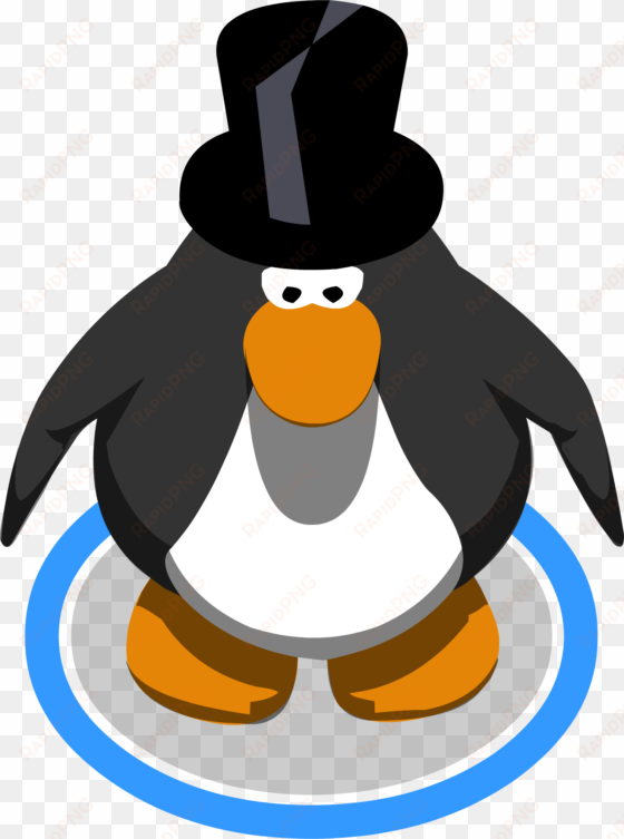 top hat ingame - penguin with top hat