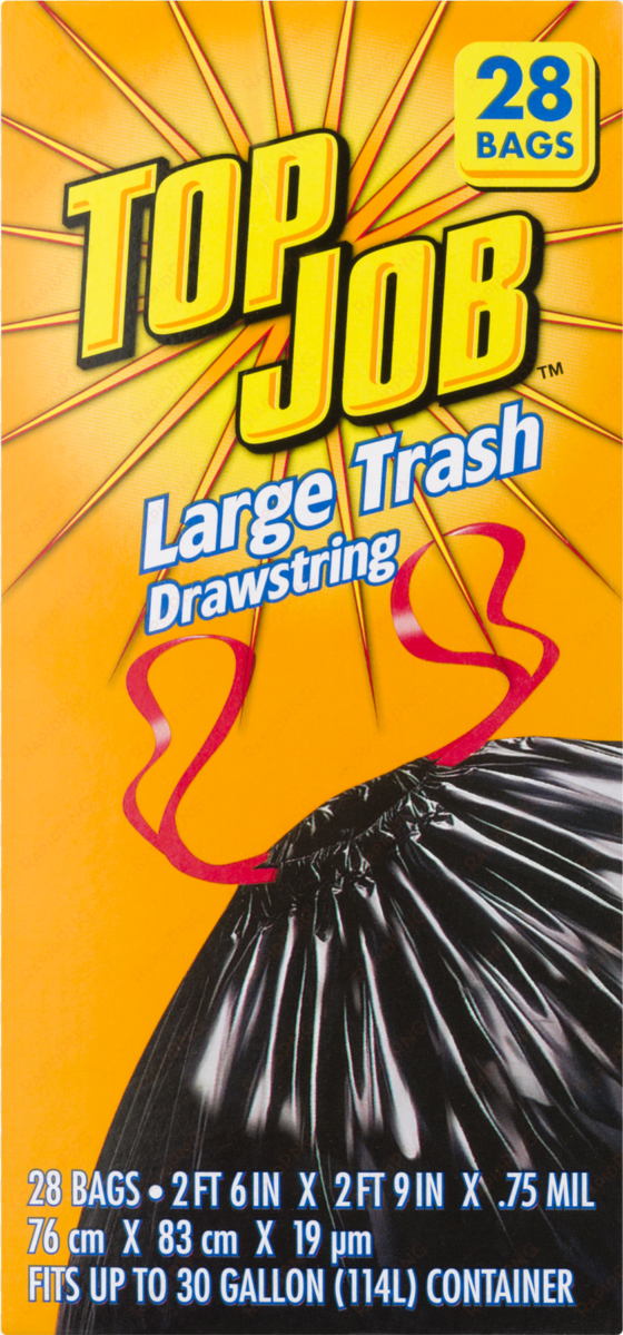 top job 30 gallon container large trash drawstring - top job lavender scent tall kitchen drawstring, 40