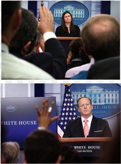 top, wh press secretary sanders addresses the media - white house press secretary