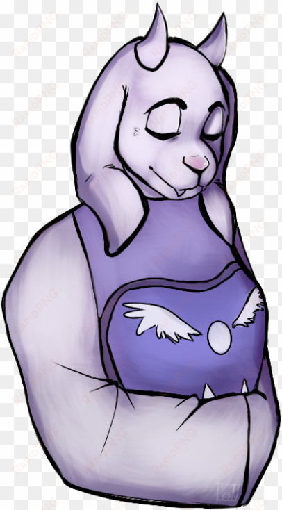 “toriel again i kind of experimented with the coloring - cartoon