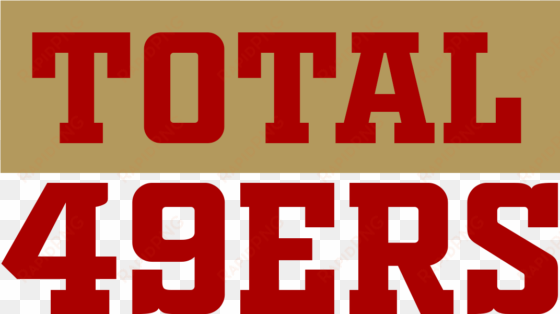 total 49ers logo stacked og - graphic design