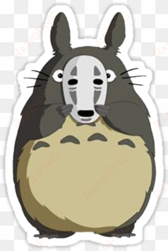 "totoro spirited away mask" stickers by alexcool - totoro im not here