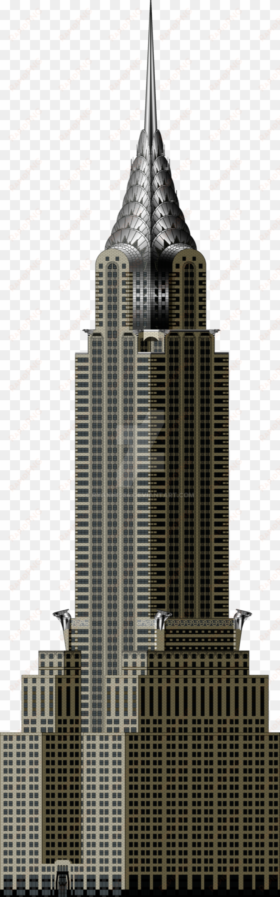 towers clipart big building - transparent empire state building png