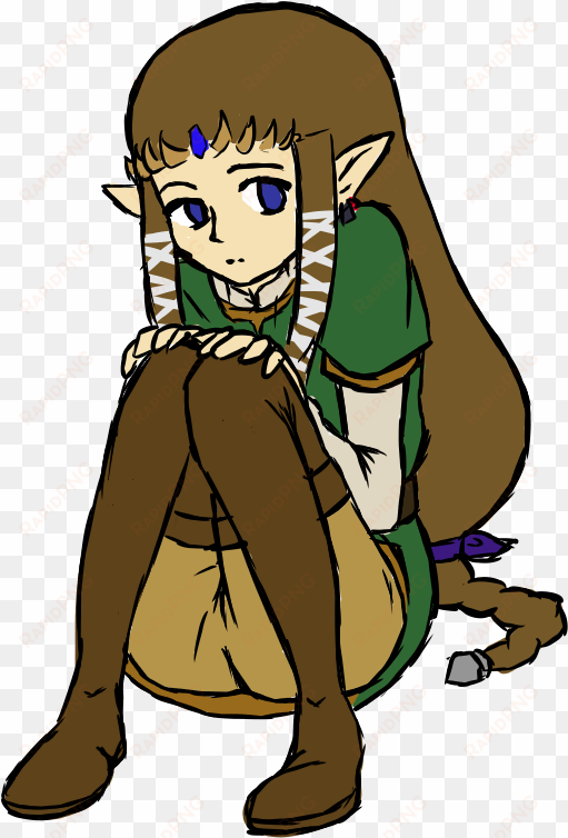 tp zelda in link's tunic by shearah - zelda in link's tunic